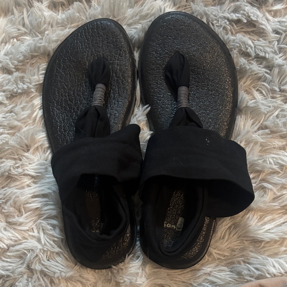 Sanuk Black Women's Sandals